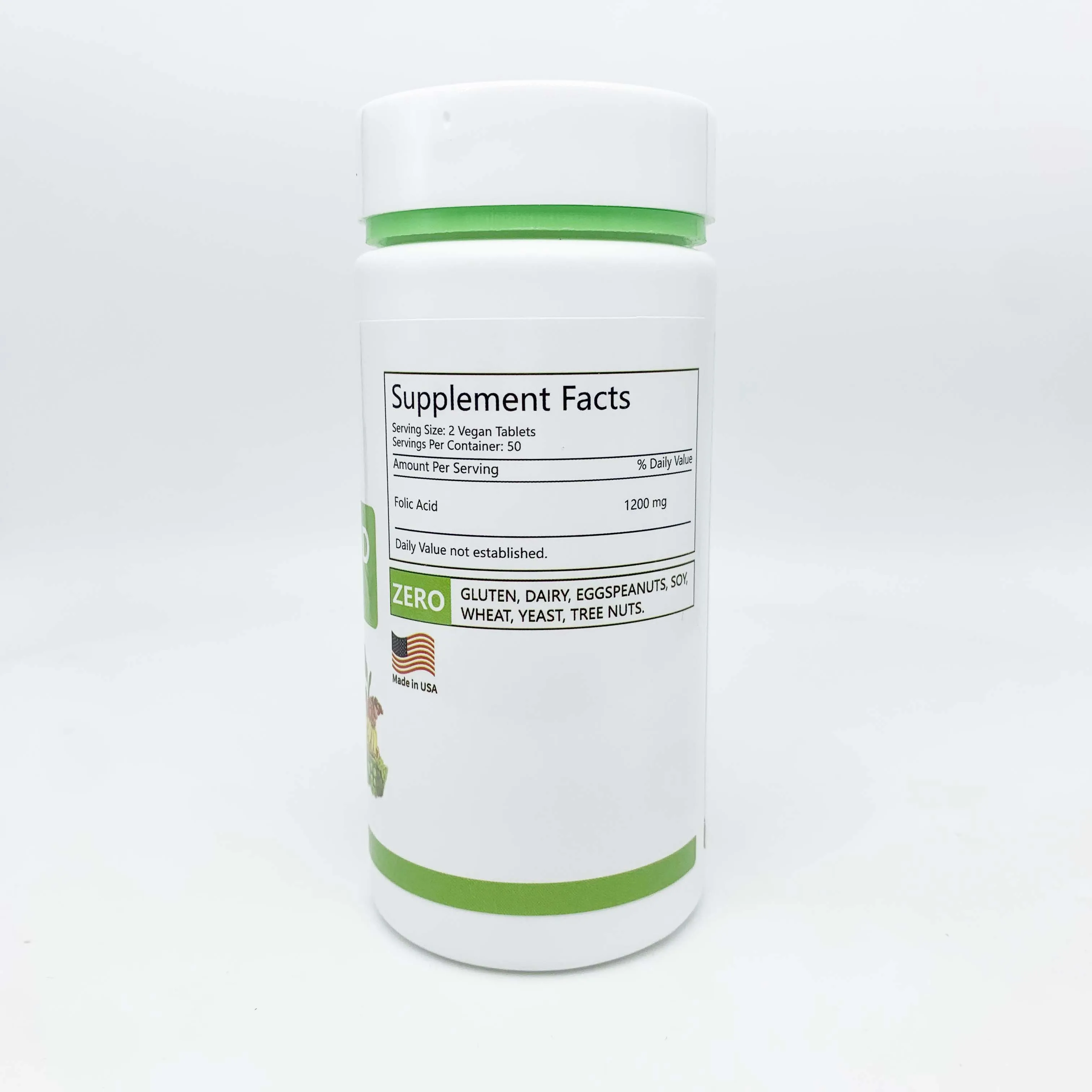 OEM private logo folic acid best pregnancy baby care healthcare food grade folic acid vitamin in stock  folic acid tablets