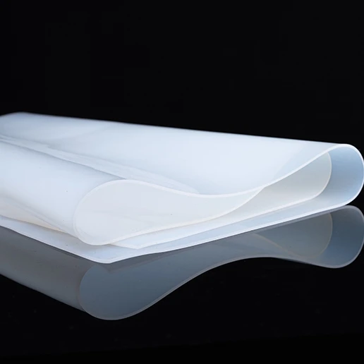 Food Grade Silicone Rubber Sheet High Temperature Heat Resistant Transparent Mat Pad Cushion Eco-Friendly Factory 500*500*1MM