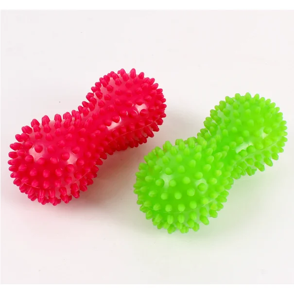 sports recovery fascia vibration full body muscle relaxation  fitness health PVC Peanut Spiky Massage Ball
