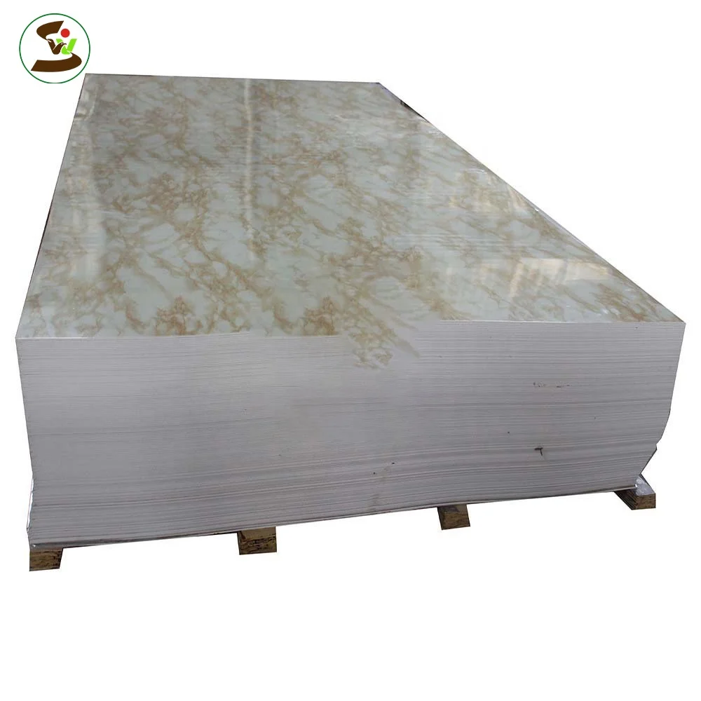 interior decorations plastic sheets pvc marble wall panelling for kitchen cabinet designs