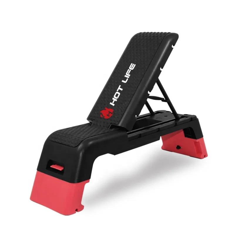 Hot Life Custom Adjustable Bench Gym Exercise Workout  Balance Platform Aerobics Step Board