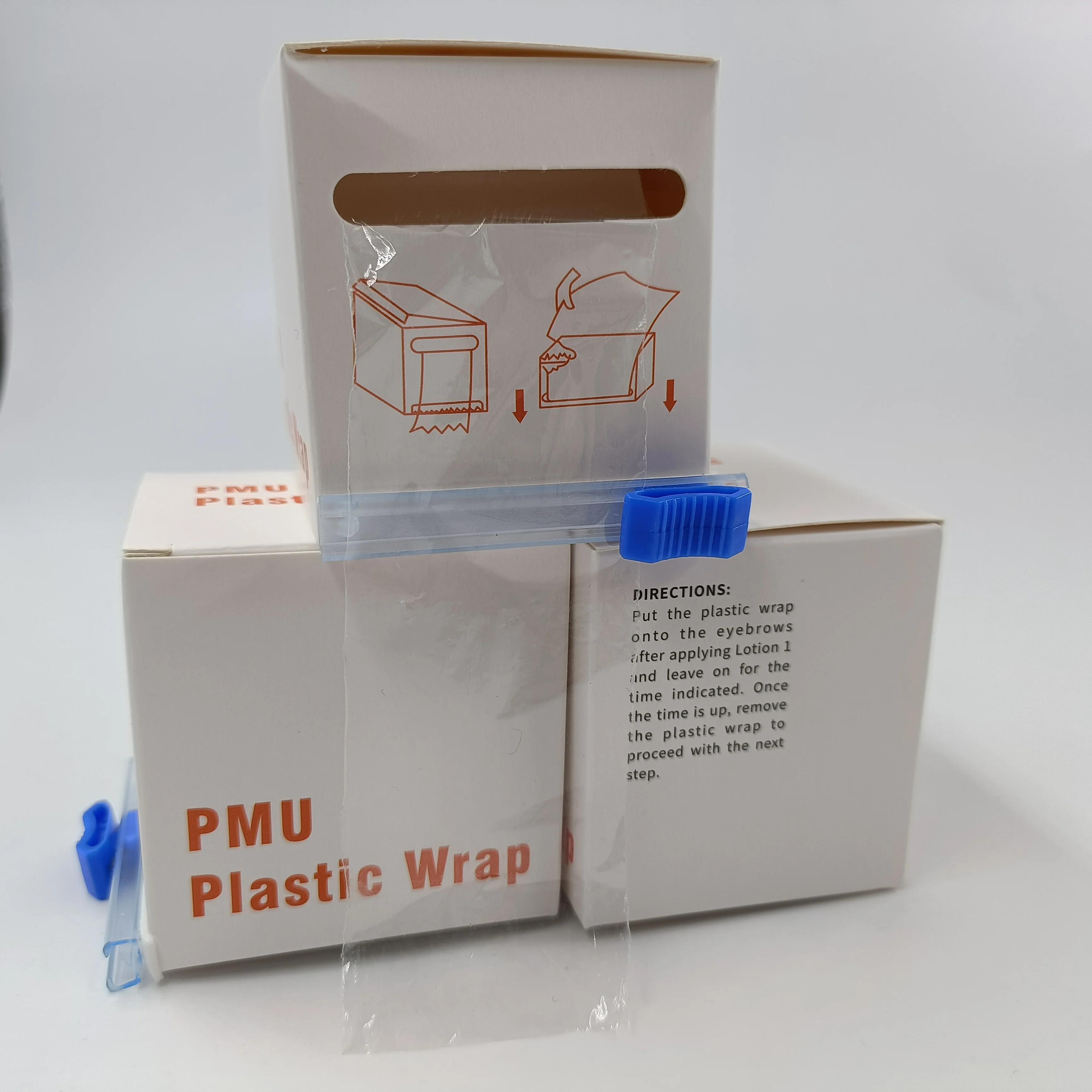 Free Sample upgrade big roll eyebrow cover tattoo plastic  wrap with cutting blade  microblading supplies