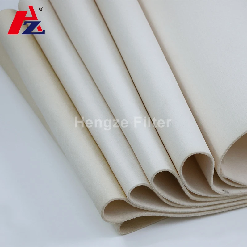 polyester Needle Punched Felt Aramid Dust Collector Filter Felt Bag For Filtration