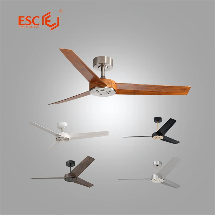 ESC LIGHTING ceiling fan modern abs blades vintage 220 v commercial ceiling fan with remote control for home