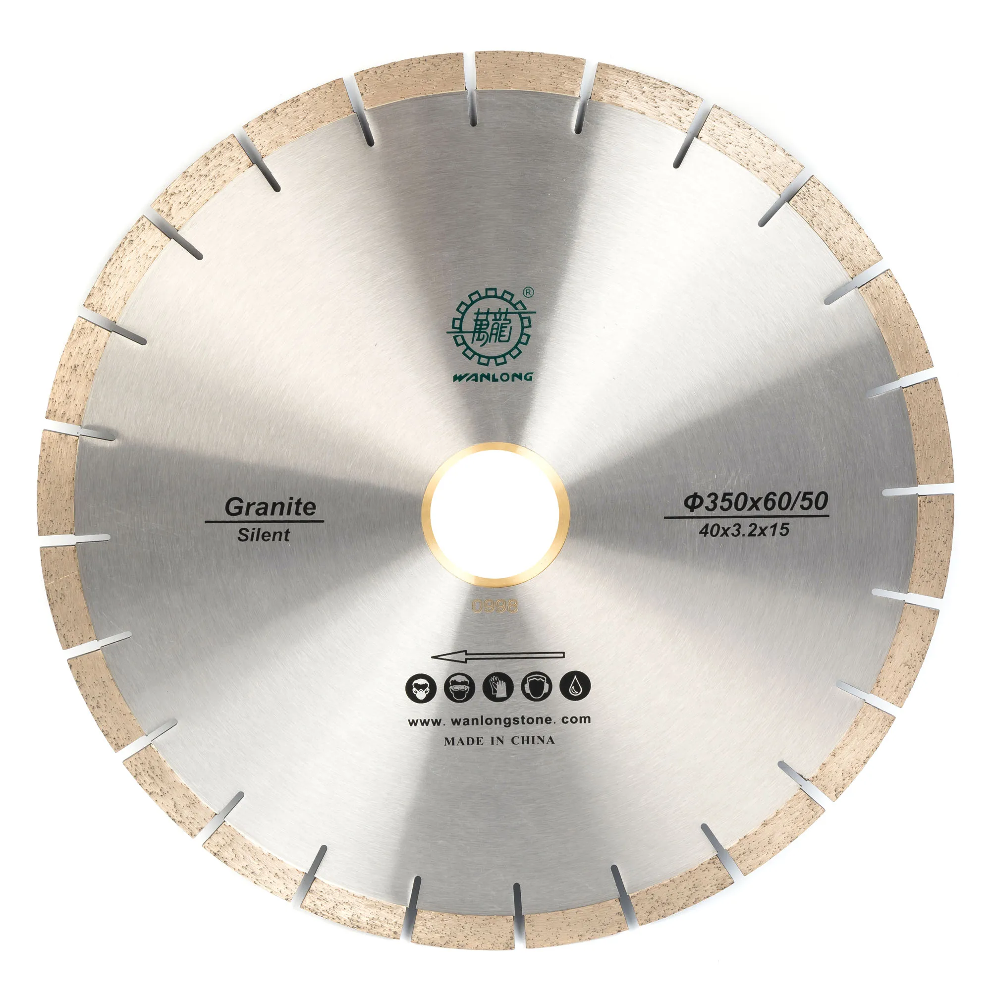 Fast Cut diameter 14 inch silent granite cutting circular saw blade ,factory price arrayed blade 350 mm stone edge cutting blade
