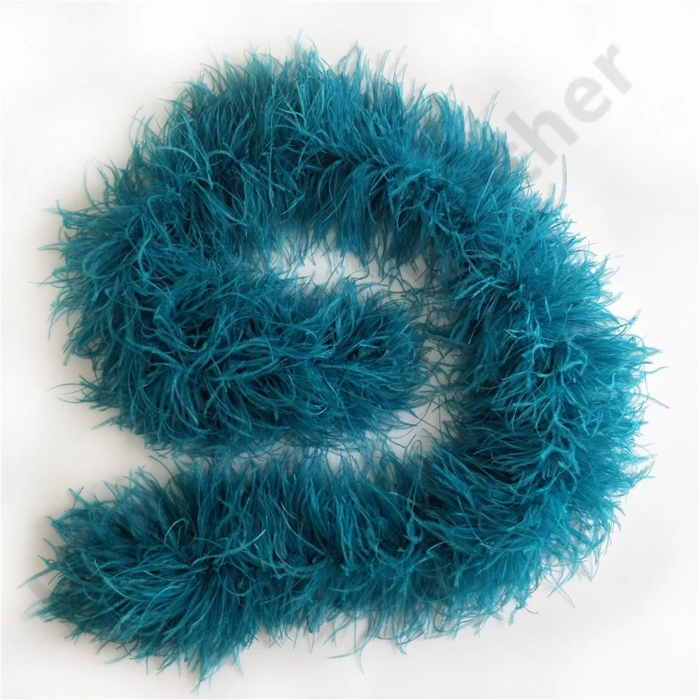 Cheap sale high quality natural Fluffy Dyed Colorful curly Ostrich Feather Boas for carnival show decoration