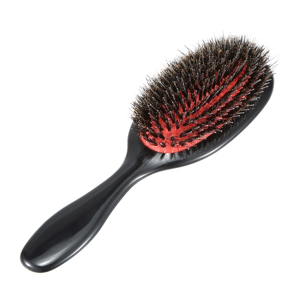 1PC Oval Boar Bristle & Nylon Hair Comb Anti-static Hair Scalp Massage Comb Hairbrush Salon Hair Brush Styling Tool