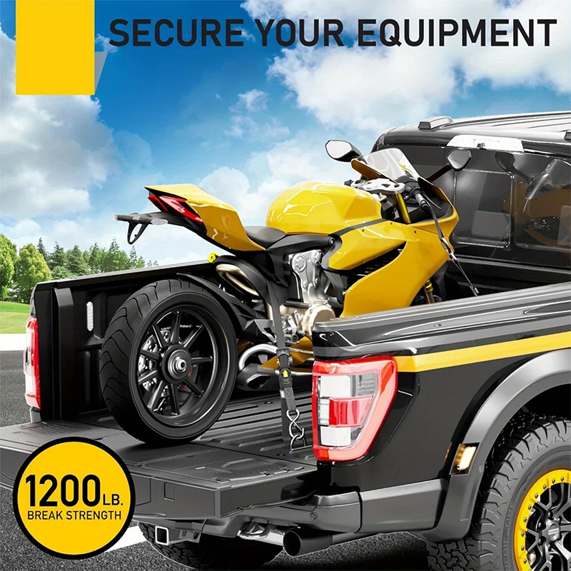 Factory Wholesale Motorcycle Auto Retractable Ratchet Straps with S Hook