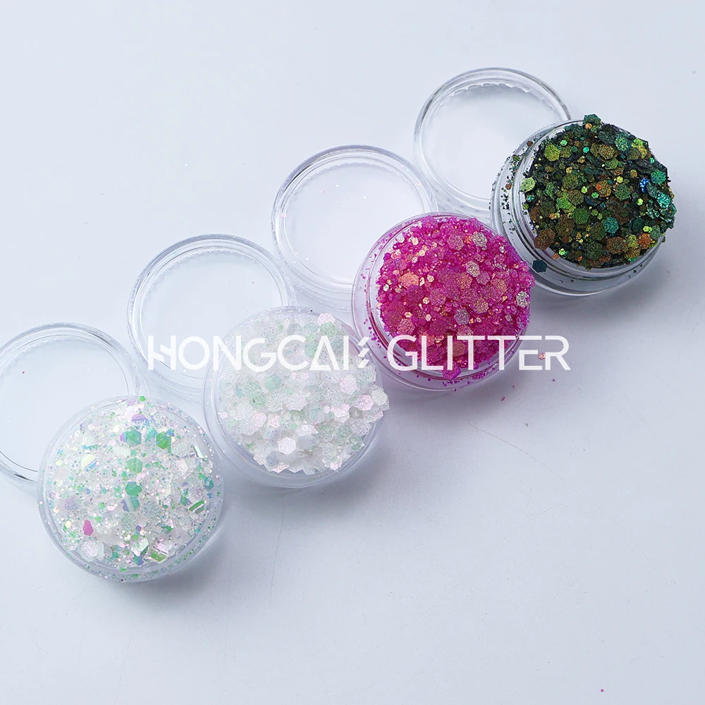 Chameleon Glitter Wholesale Chunky Mix Color Change Glitter For Resin Crafts Nails Art Color Shifting