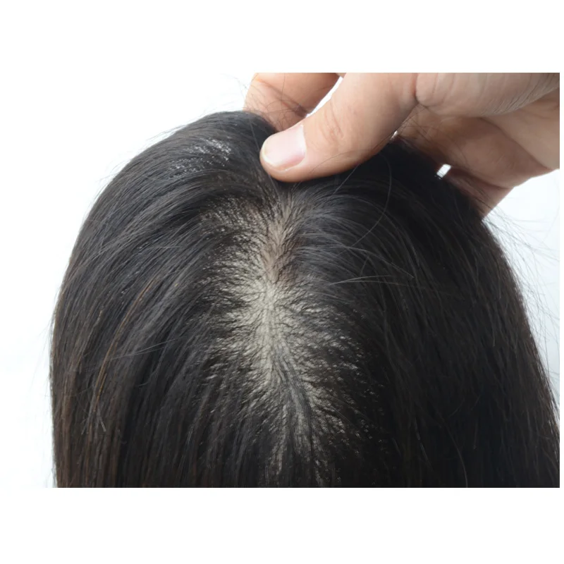 100% human hair toupee women New fashion cheap in stock long human remy hair nature color women toupee