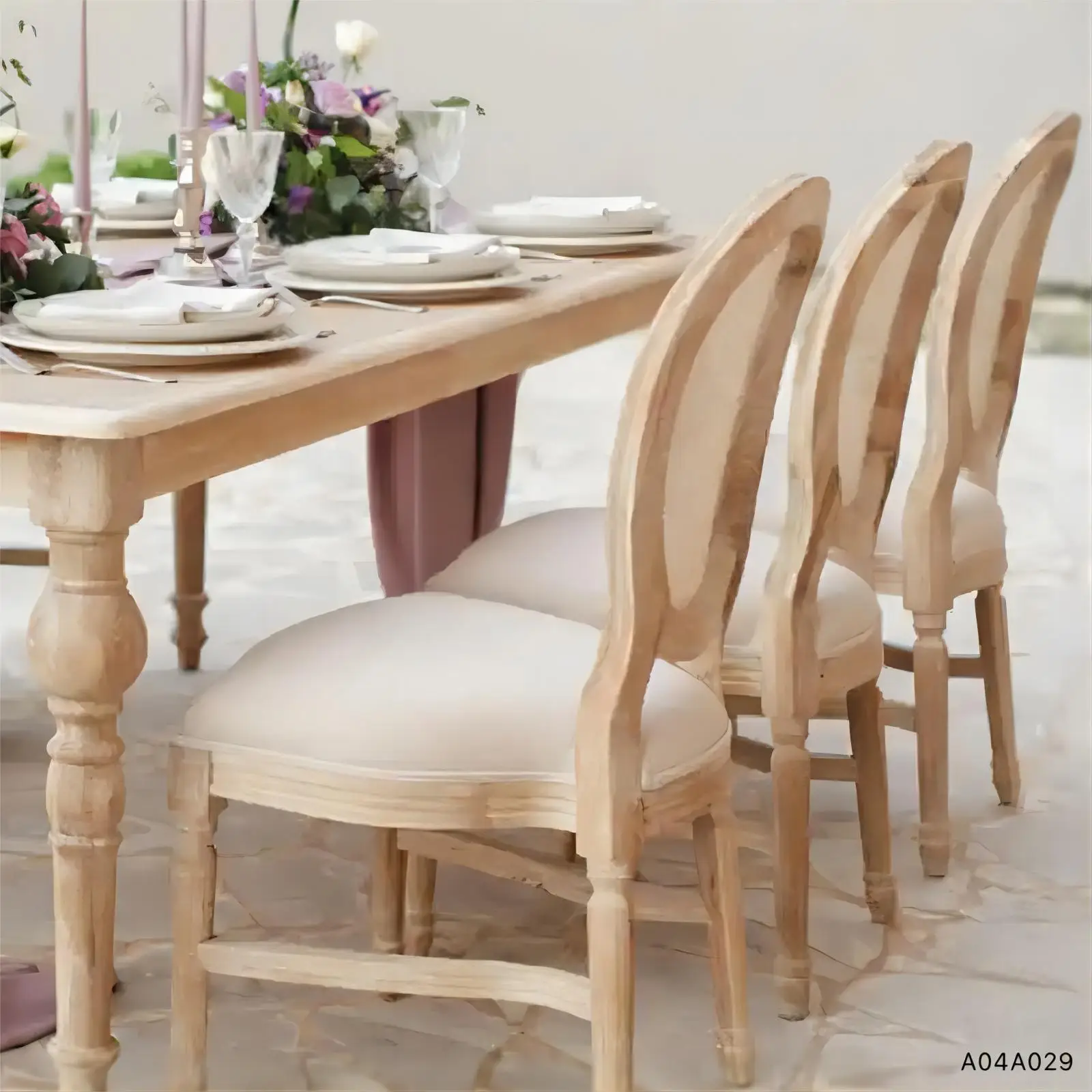 Wholesale Antique Event Restaurant Dining Banquet Party Wedding Wooden Louis Chairs
