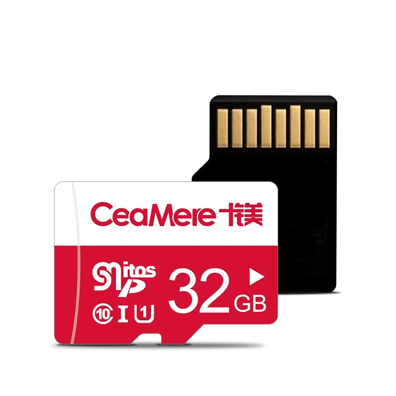 Ceamere Wholesale Real Capacity White 32GB Red Micro Memory TF Cards Taiwan Chips 8GB 16G 64GB 128GB 256GB 32 GB Memory Card