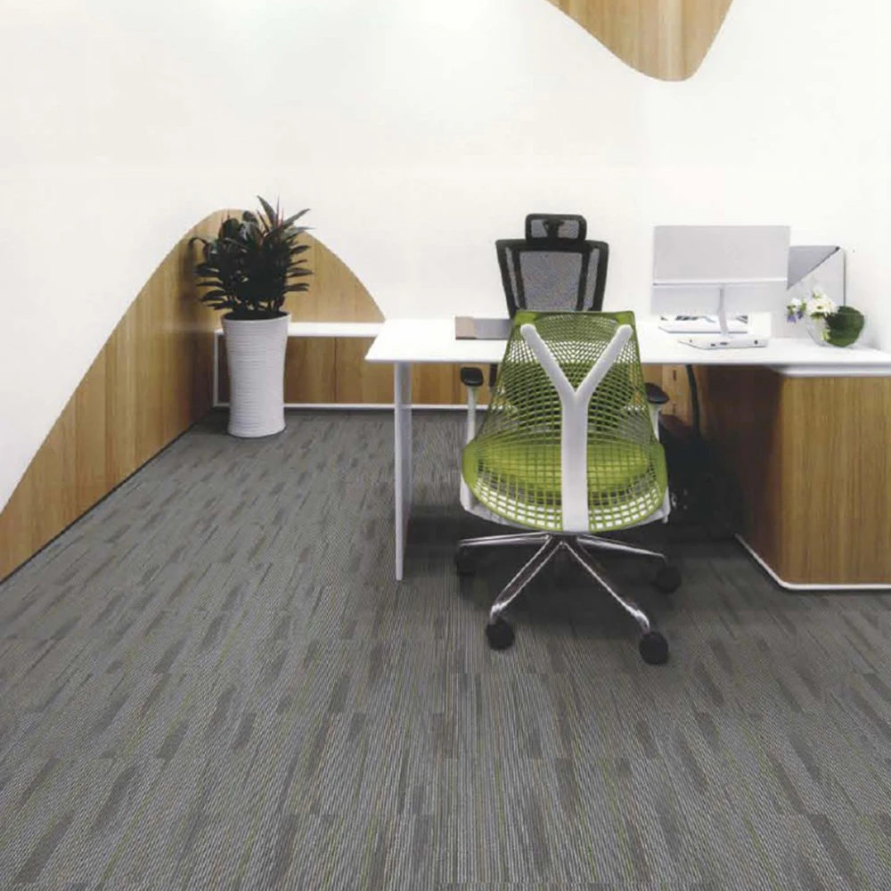 Eco-friendly 60x60 nylon carpet tile yellow commercial carpet tiles noise reduction puzzle office carpet tile for auditorium