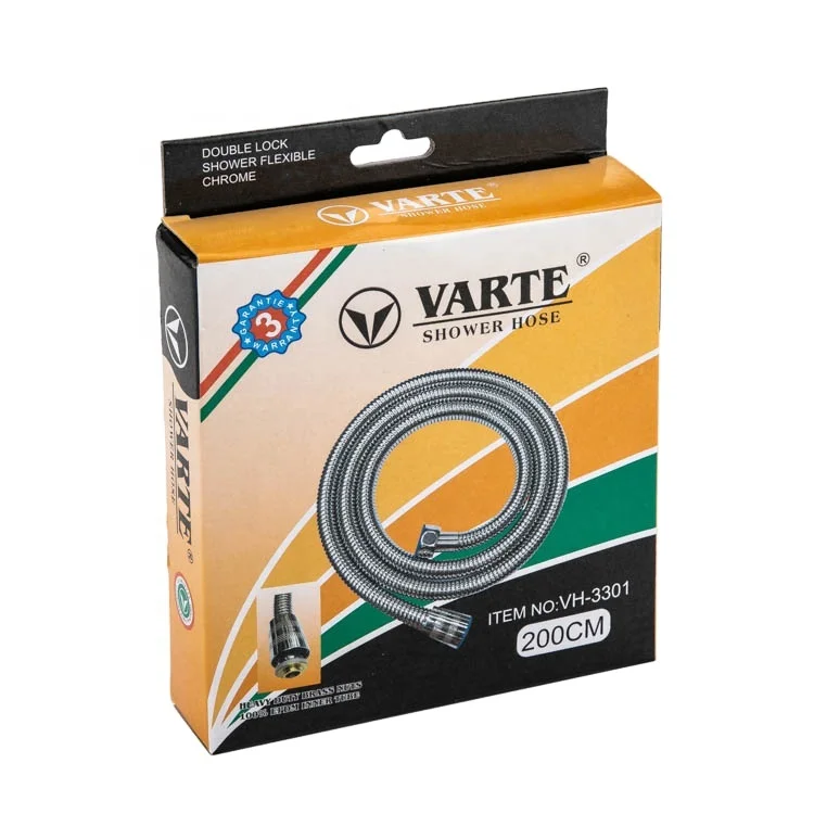 Chrome Finish Bathroom Shower Shattaf 1.5 m Stainless Steel Flexible Hose