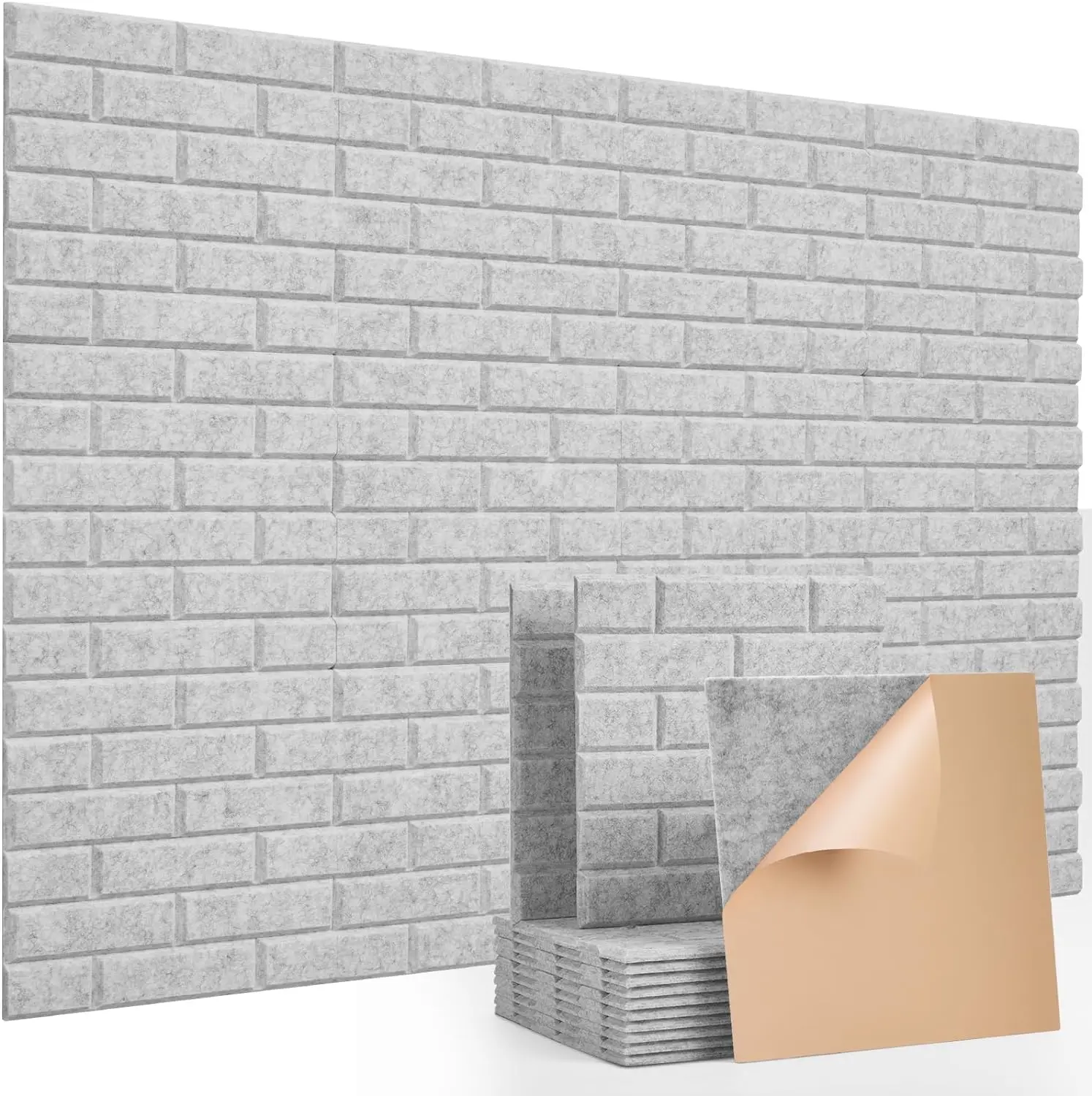 12mm V Groove Recycled Material Office Wall Screen Soundproof Noise Absorbing Ceiling Polyester Fiber Pet Acoustic Felt