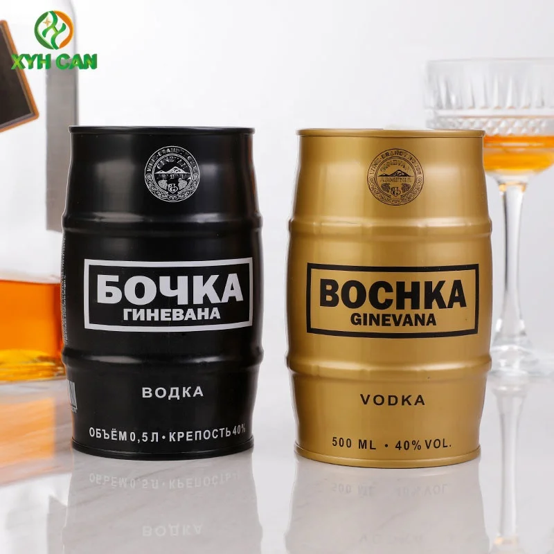 500ML-700ML Food Grade Tin Jar for Vodka Tequila