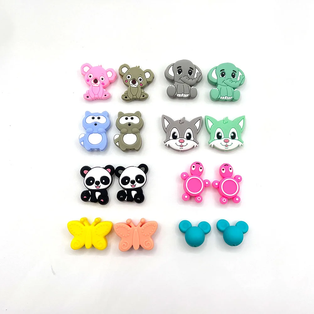 Wholesale Eco Friendly Soft Sunflower Focal Silicone Beads Other Loose Silicone Baby Beads For Chewing Toy Gift Nursing Necklace