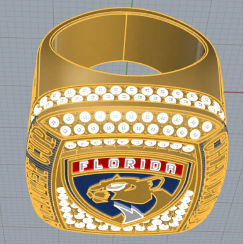 Latest High Quality Florida Panthers Champion Ring Gold Commemorative Gift Customized Ring