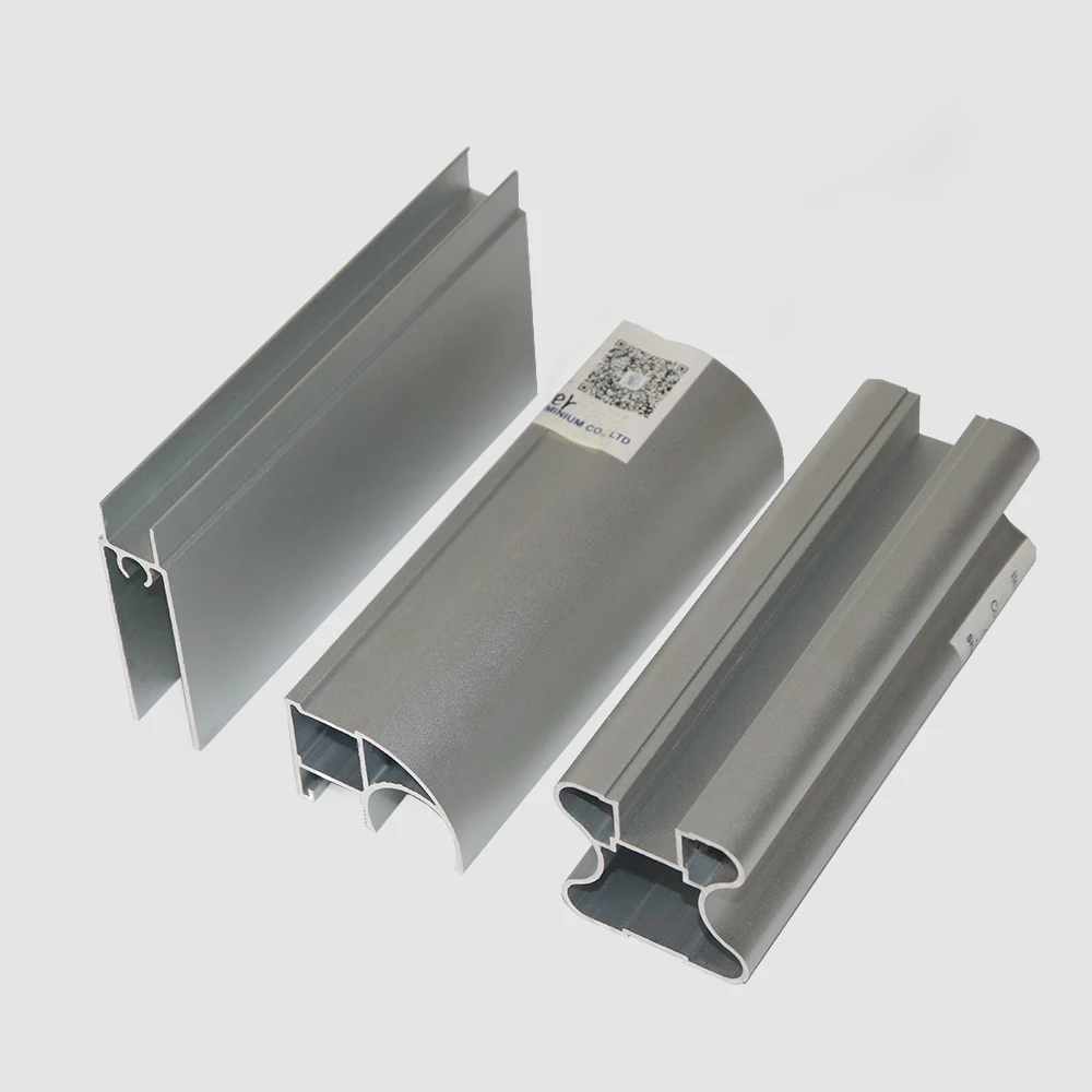 kitchen cabinet  furniture aluminium profile sandblasting anodized silver aluminum