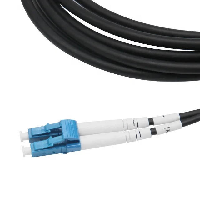 Outdoor FTTA waterproof Fullaxs duplex LC CPRI optical armored fiber cable with grounding cable for BBU to RRU