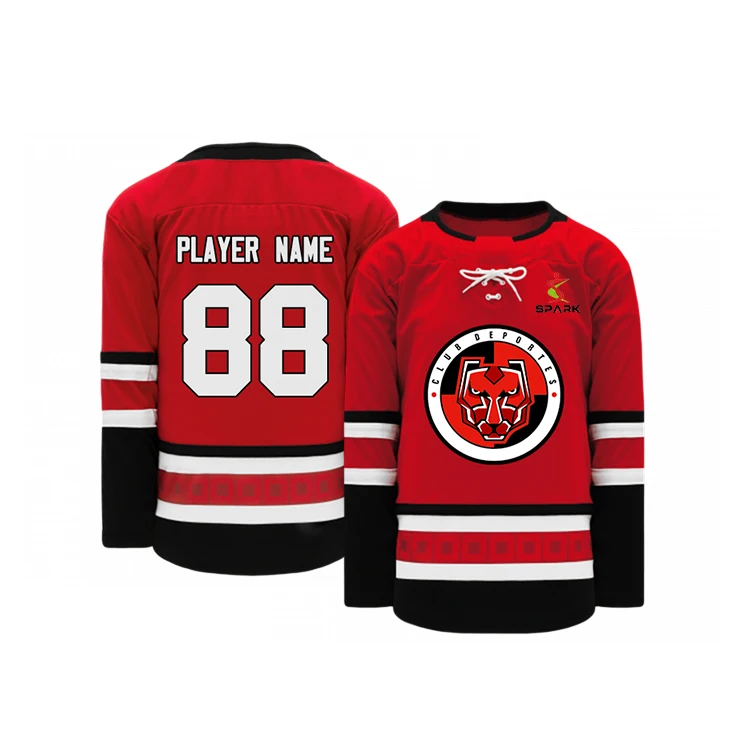 Professional Unisex Ice Hockey Jersey Custom Team Name for Practice Competition Game Hockey Wear