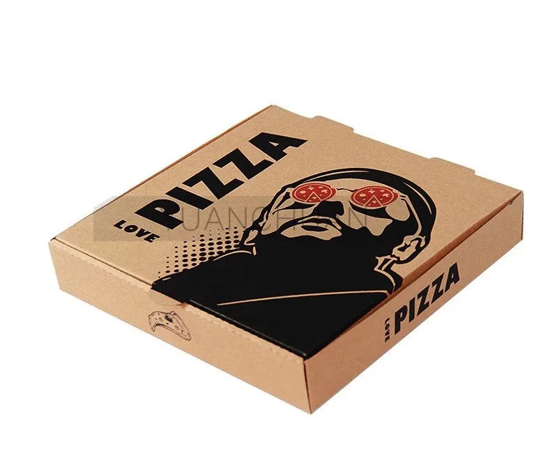 Wholesale Custom Made Pizza Box Recoverable Corrugated Cardboard Paper Pizza Box
