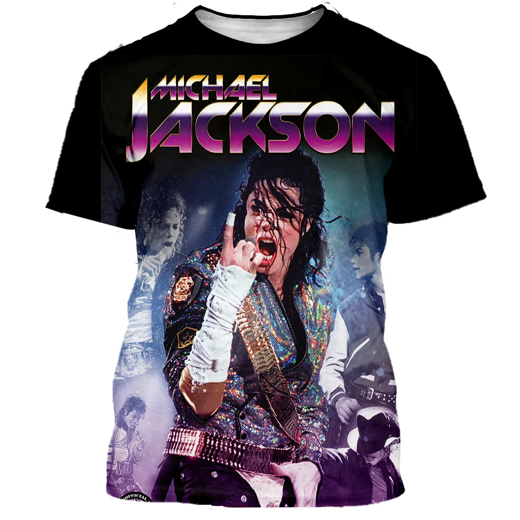 Michael Jackson T Shirt Fashion Casual 3D Printed unisex T shirts Harajuku Style Oversized Tshirt Streetwear Tee Tops