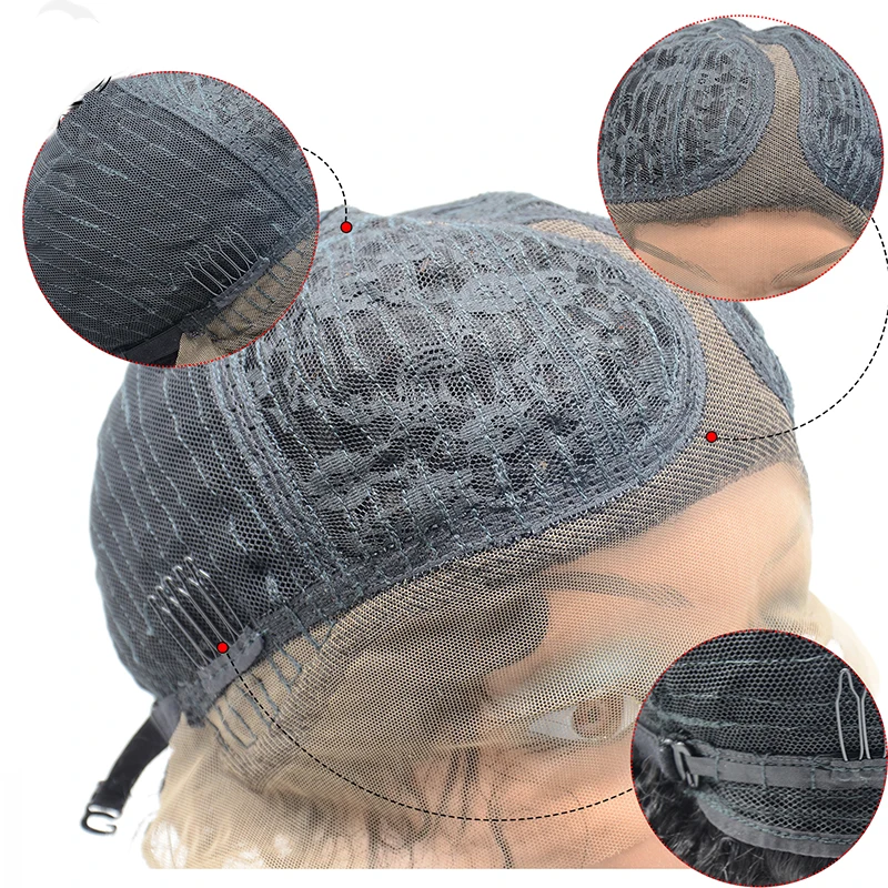 Peruvian cuticle aligned hair T side part 13x4x1 T side part full hd lace front human hair machine made short bob wigs