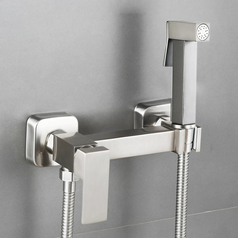 Factory Wholesale Wall Mounted Bathroom Shower Bidet Tap Spray Shattaf Toilet Bidet Sprayer Head