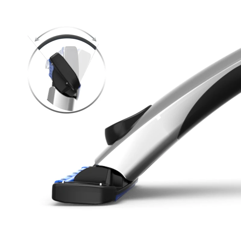 Adjustable Five Blade Metal Razor with Razor Blades Shaving Replaceable Head