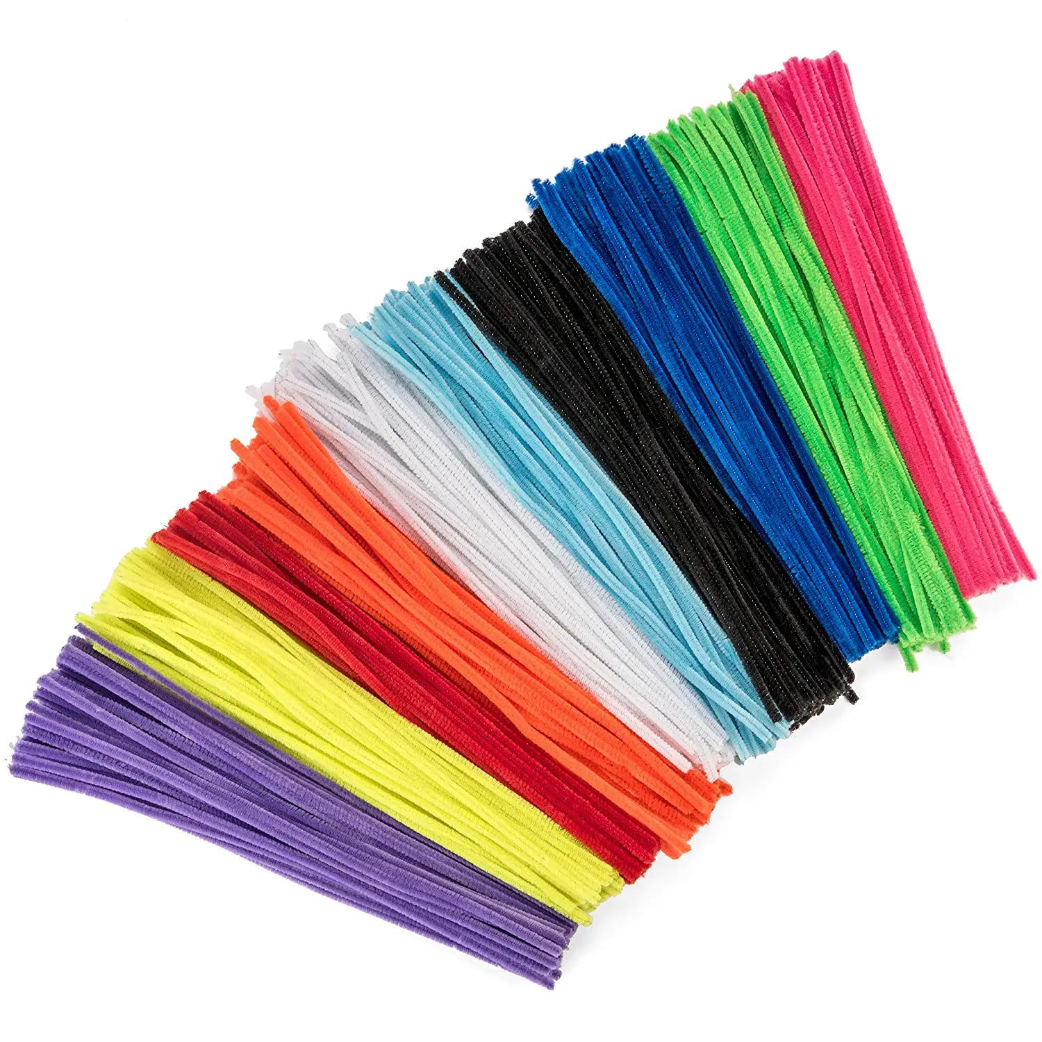 Kids Creative Colorful Diy Plush Chenille Sticks Chenille Stem Pipe Cleaner Stems Educational Toys