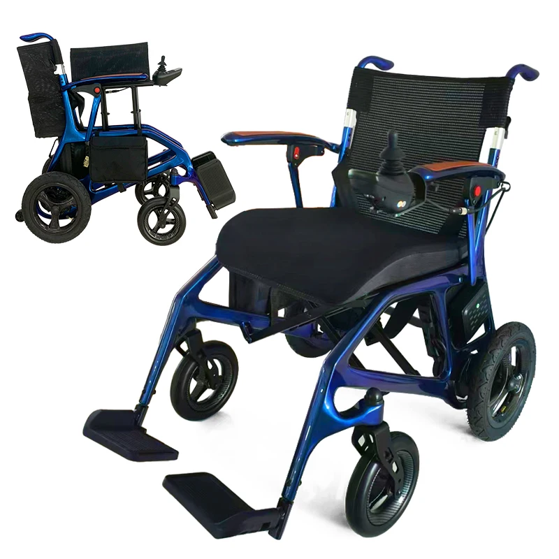 2024 New Arrivals Carbon Fiber Light Foldable Electr Wheelchair For Disable Scooter For Sale
