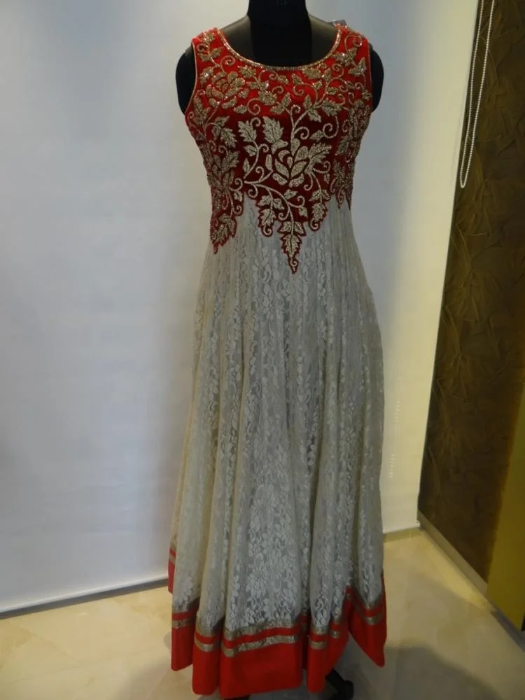 Anarkali style embroidery Indian & Pakistani clothing women wear salwar kameez suit party wear Indian wedding ladies