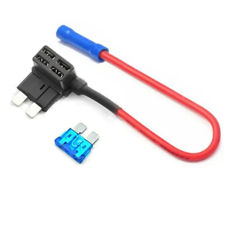 12V Car Add-a-circuit Fuse TAP Adapter With 5 Amp Low Profile Mini Blade Fuse Set For Cars Trucks Boats