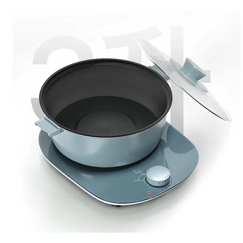 110V Electric Hot Pot Electromagnetic Furnace Integrate Multi-function Electric Cooker at Home