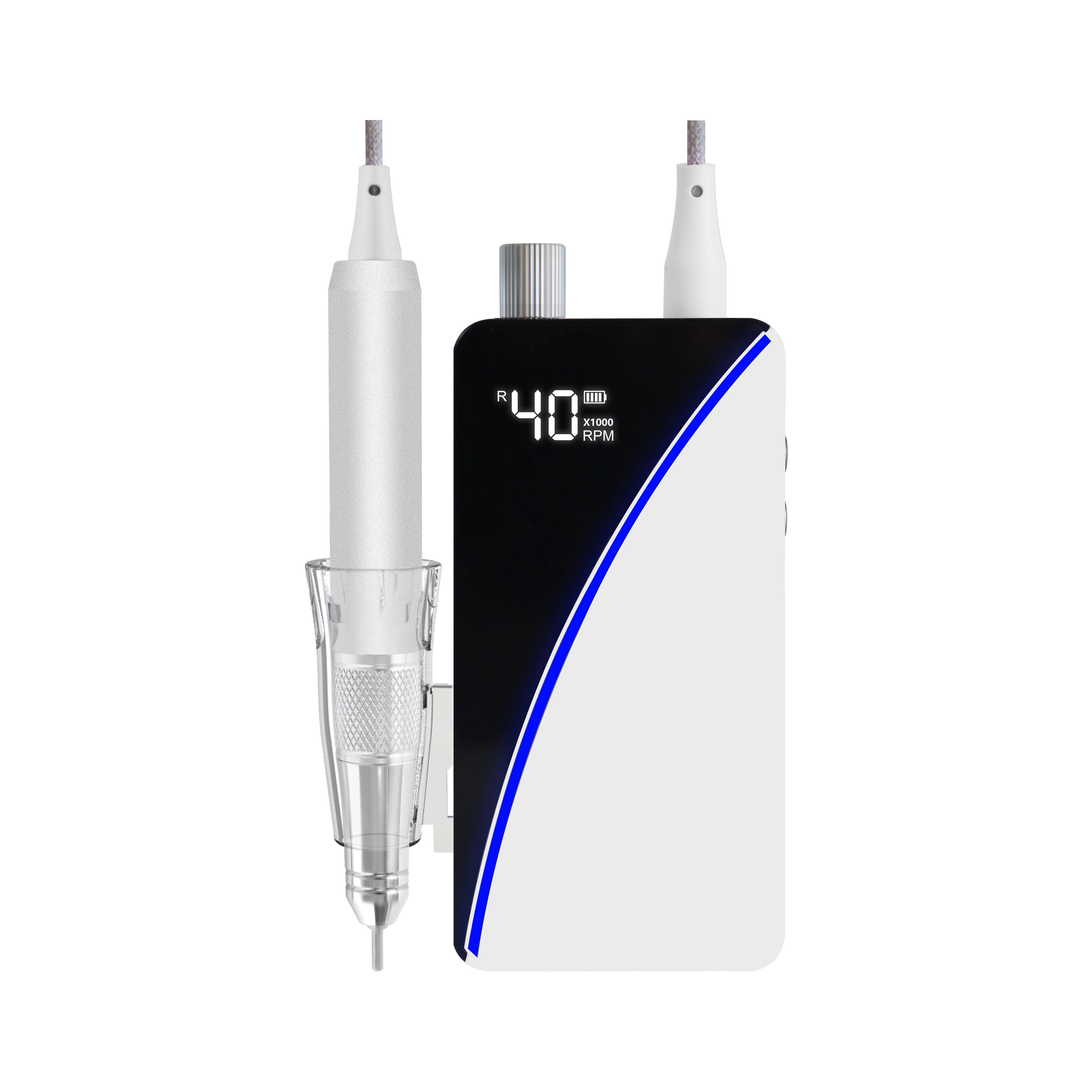 New Unique Design Hd Display 48w Brushless Nail Drill Rechargeable Efile 40000 Rpm Portable Nail Drill Machine Manicure Tools
