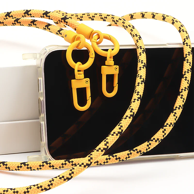 Economical Polyester woven Phone decoration  Individual fashion  Phone lanyard custom  High quality phone cord