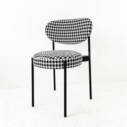 Modern Home Furniture Restaurant Furniture Velvet Fabric 430 collection Iron chair Dining hall Chair