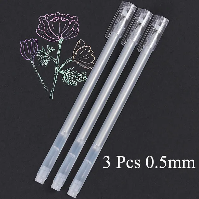 Glitter highlight Marker Pens Set  with  Permanent  ink Scrapbook Tire Pen Waterproof School supplies