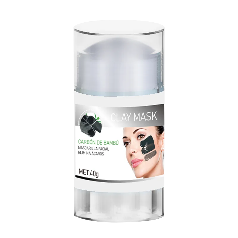 Facial skin care deep cleanser cleansing cream clean face clay mud solid green tea mask facemask stick volcanic mud pak prize