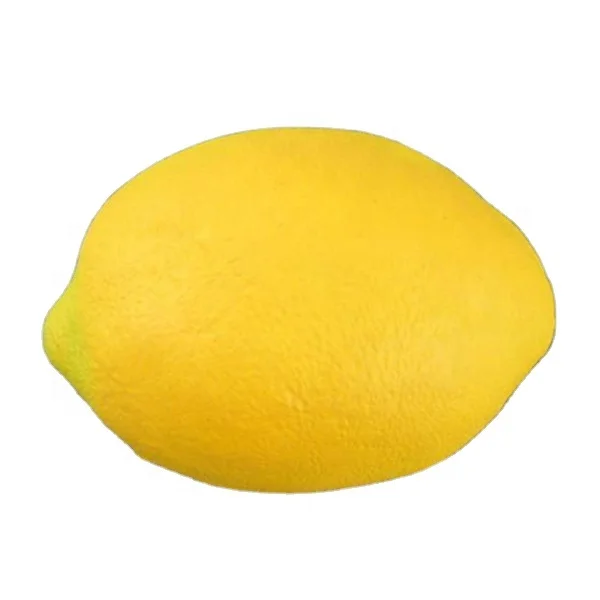 Promo custom wholesale Printed Fruit Lemon shape Anti pu stress ball