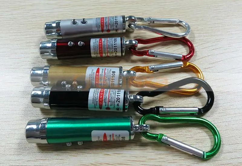 3 в 1 светодиодный фонарик с 1 мВт лазерная указка перо свет маленький металлический крюк пояс УФ детектор факел