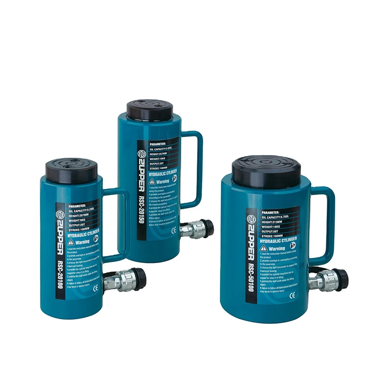 ZUPPER RSC 5-200 Ton Single Acting Hydraulic Steel Jack Cylinder