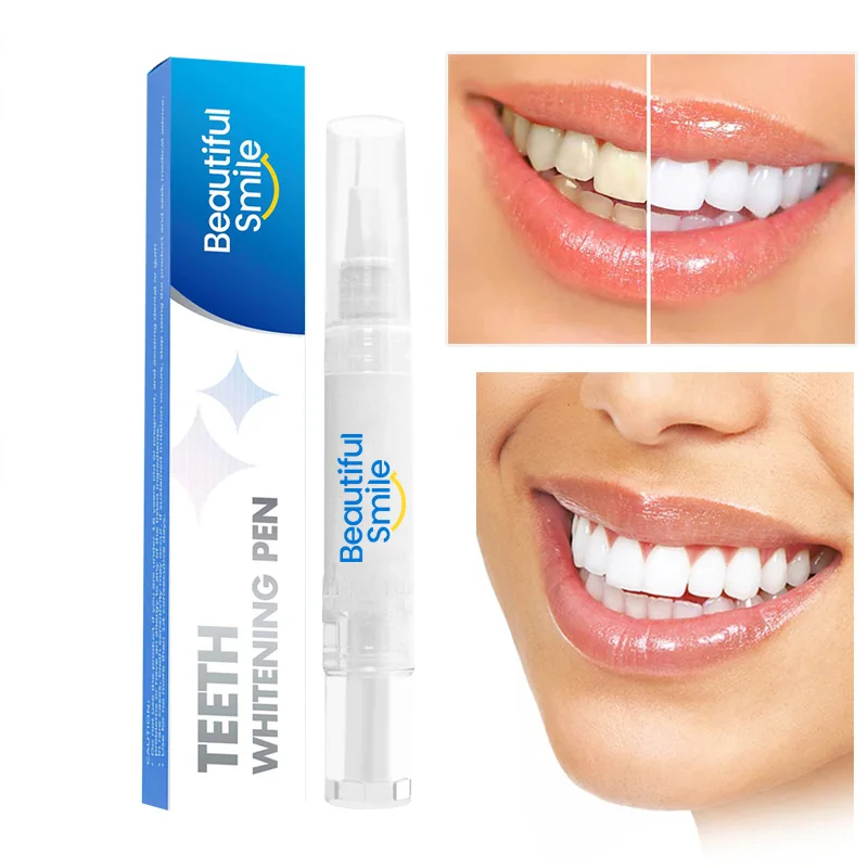 Wholesale Private Label Logo No Sensitive Soft Peroxide Hydrogen Formula White Smile Silver Teeth Whitening Pen