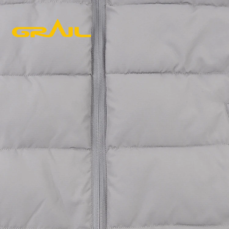 Ladies waistcoat waterproof plain dyed working vest womens winter quilt down jacket with hooded