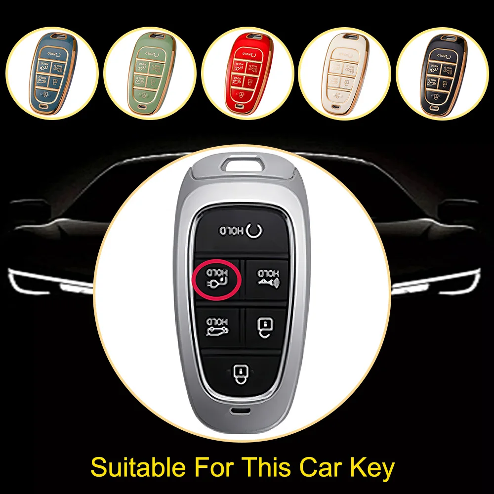 Innofit HYE8 TPU Cover Key Car Premium Brand For Hyundai Tucson Sonata New Accesorios Auto Llave 6 Button