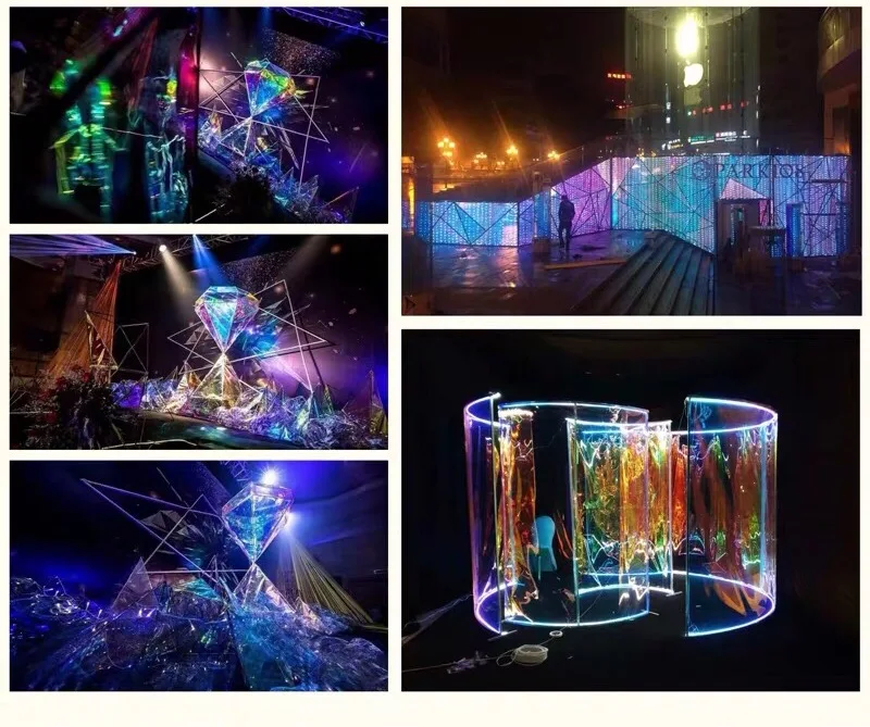 blaze chameleon dichroic iridescent cellphone decorative window glass protective film