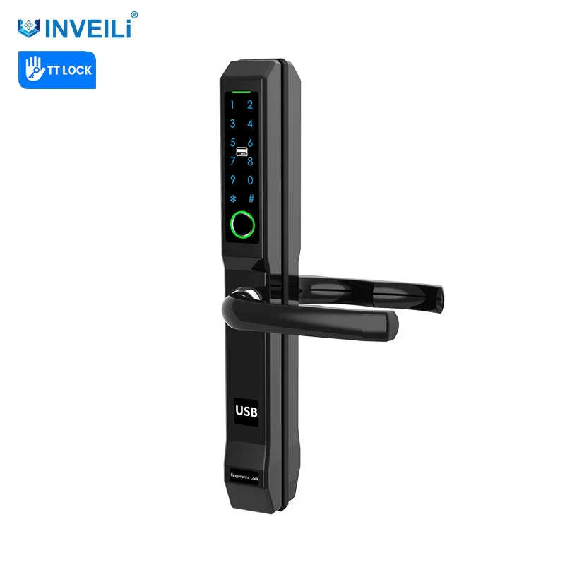 IP65 waterproof TT lock Smart digital lock broken bridge aluminum for swing and sliding door