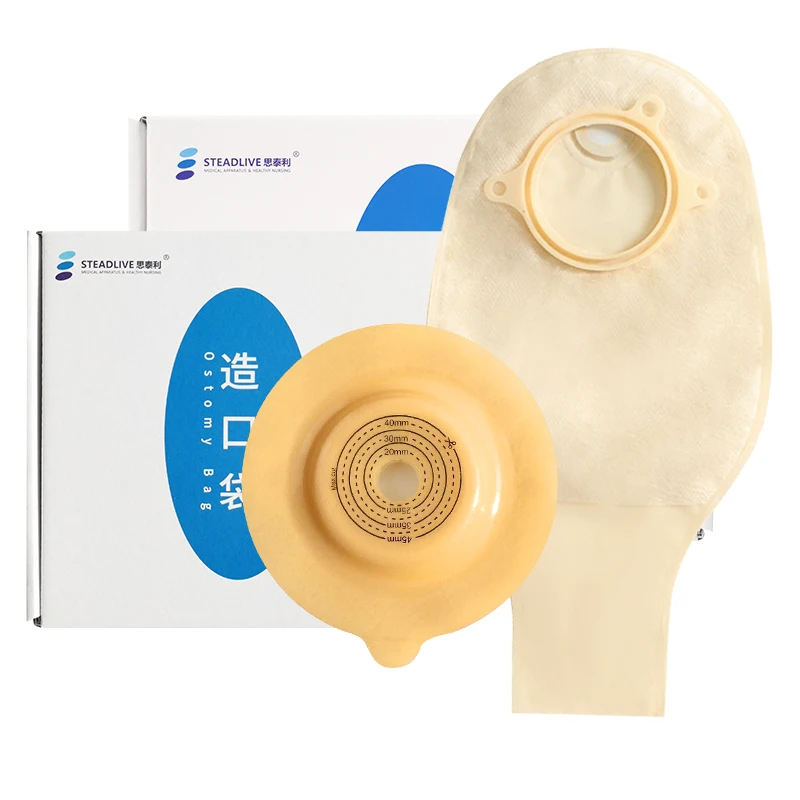 Steadlive 45mm Convex Not-Flat Ostomy Wafers Colostomy Bag Flange Skin Barrier For 57mm Two Pieces Ostomy Bag