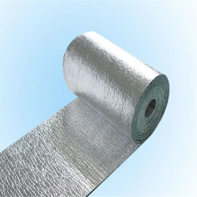 Double sided Aluminum-foil Green PE foam for Tube insulation